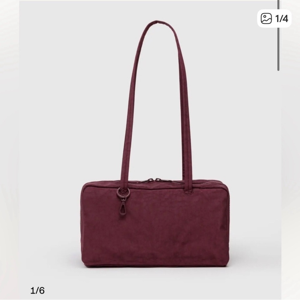 BAGGU Mahogany Bowler Bag